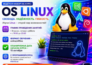 Ведётся набор на курс: OS LINUX | Micros